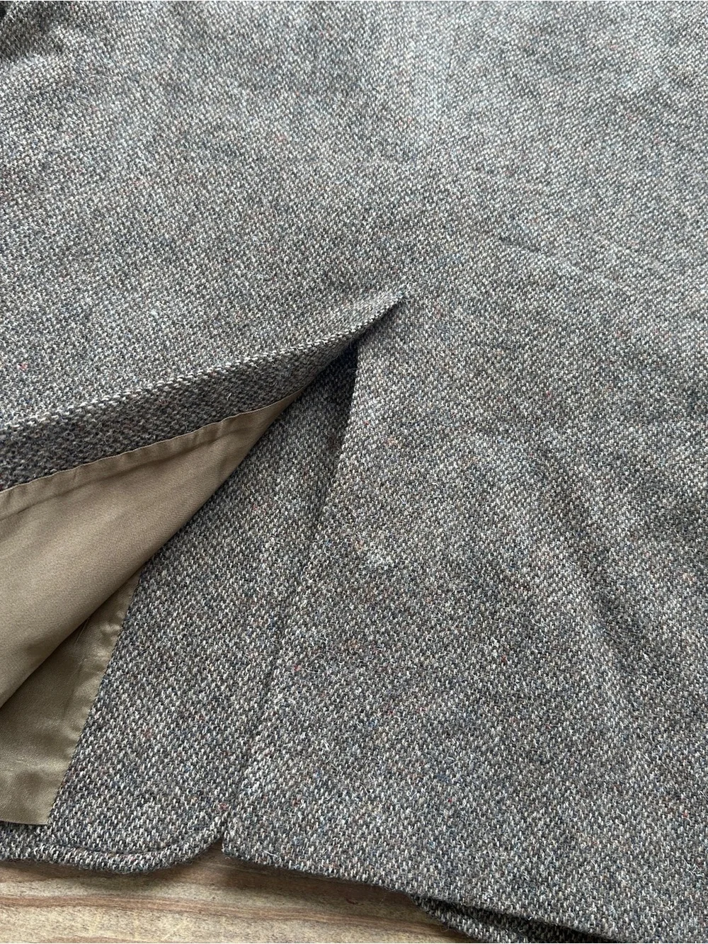 Pendleton Wool Tweed Blazer Sport Coat Brown Herringbone USA 44 Vintage